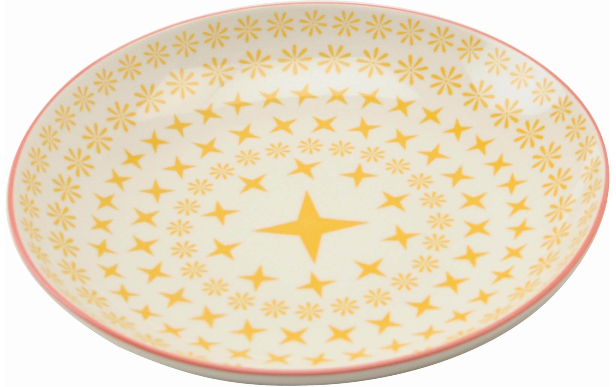 Suppen- & Pastateller Ø 25 cm, 1 Stück, GelbTiefer Teller aus Hartporzellan