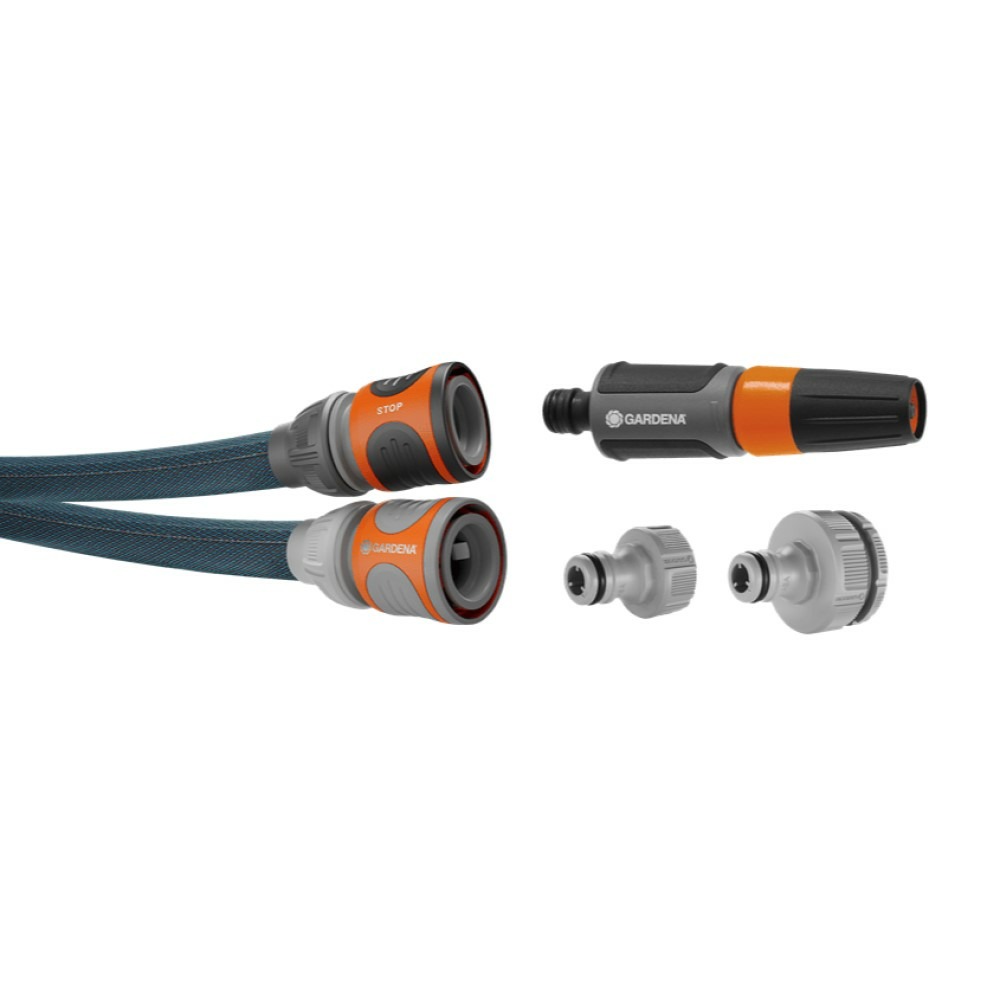 Kit tuyau liano™xtreme 20m, ø 13mm + pièces gardena system - ultra résistant