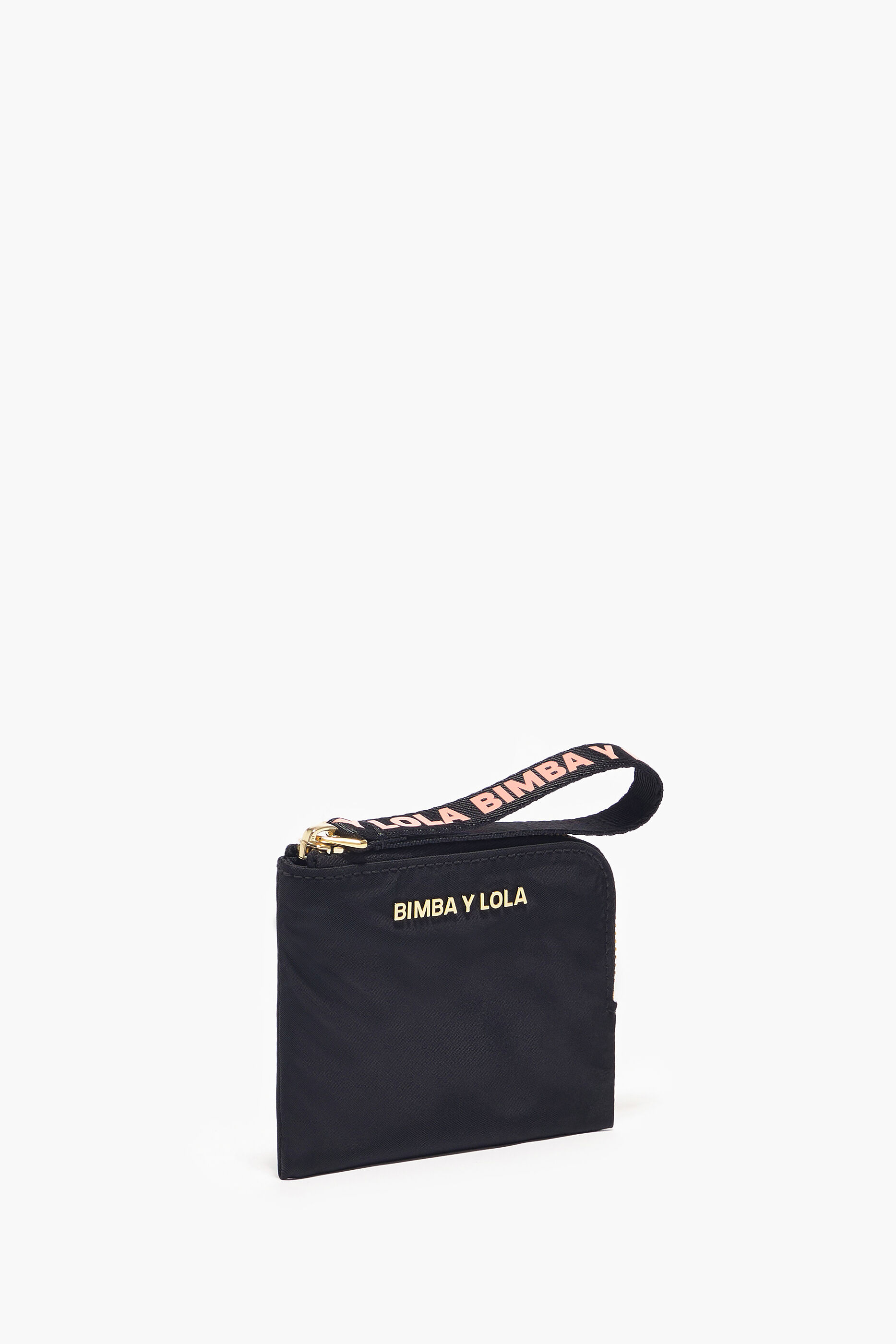 Carteira curva tamanho P em nylon preto