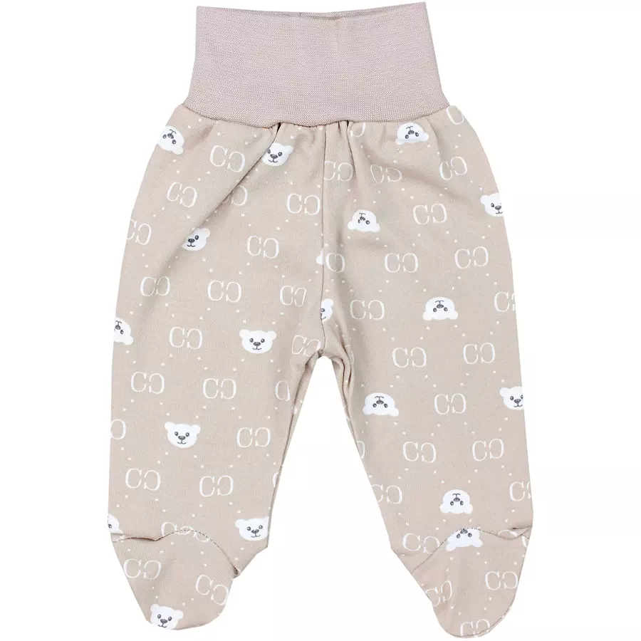 TupTam Baby Bekleidungsset Langarmbody Hose Mütze3 teilig beige Modell 1