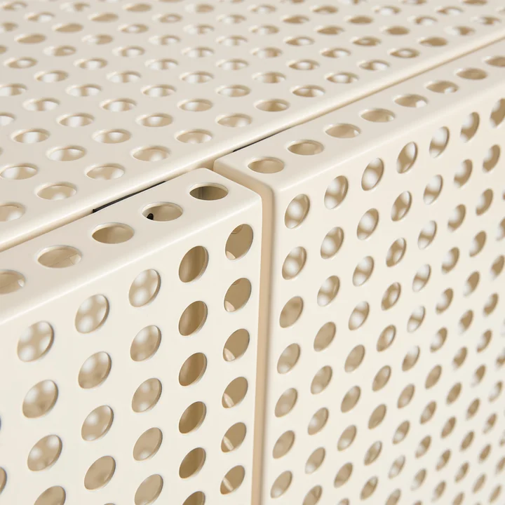HAY - Perforated Cabinet L, eggshell