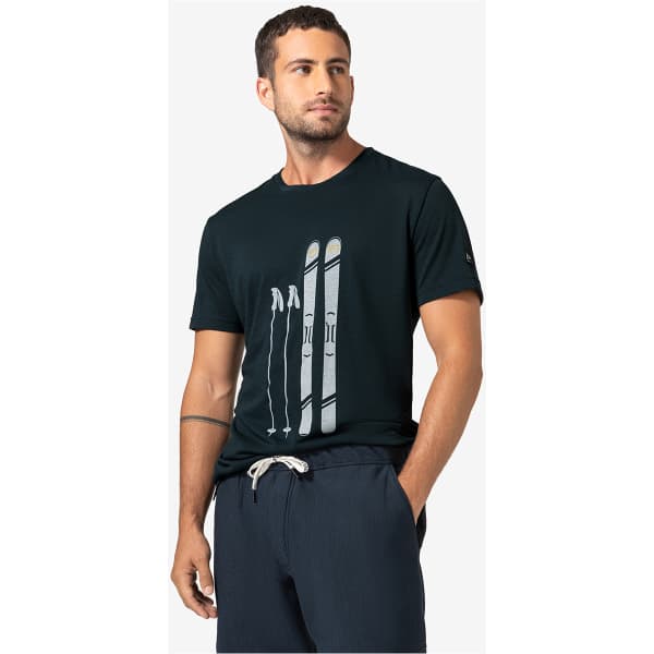 T-shirt randonnée SUPER.NATURAL M SKIING GEAR TEE BLUEBERRY/VAPOR GREY/GOLD FLAKE