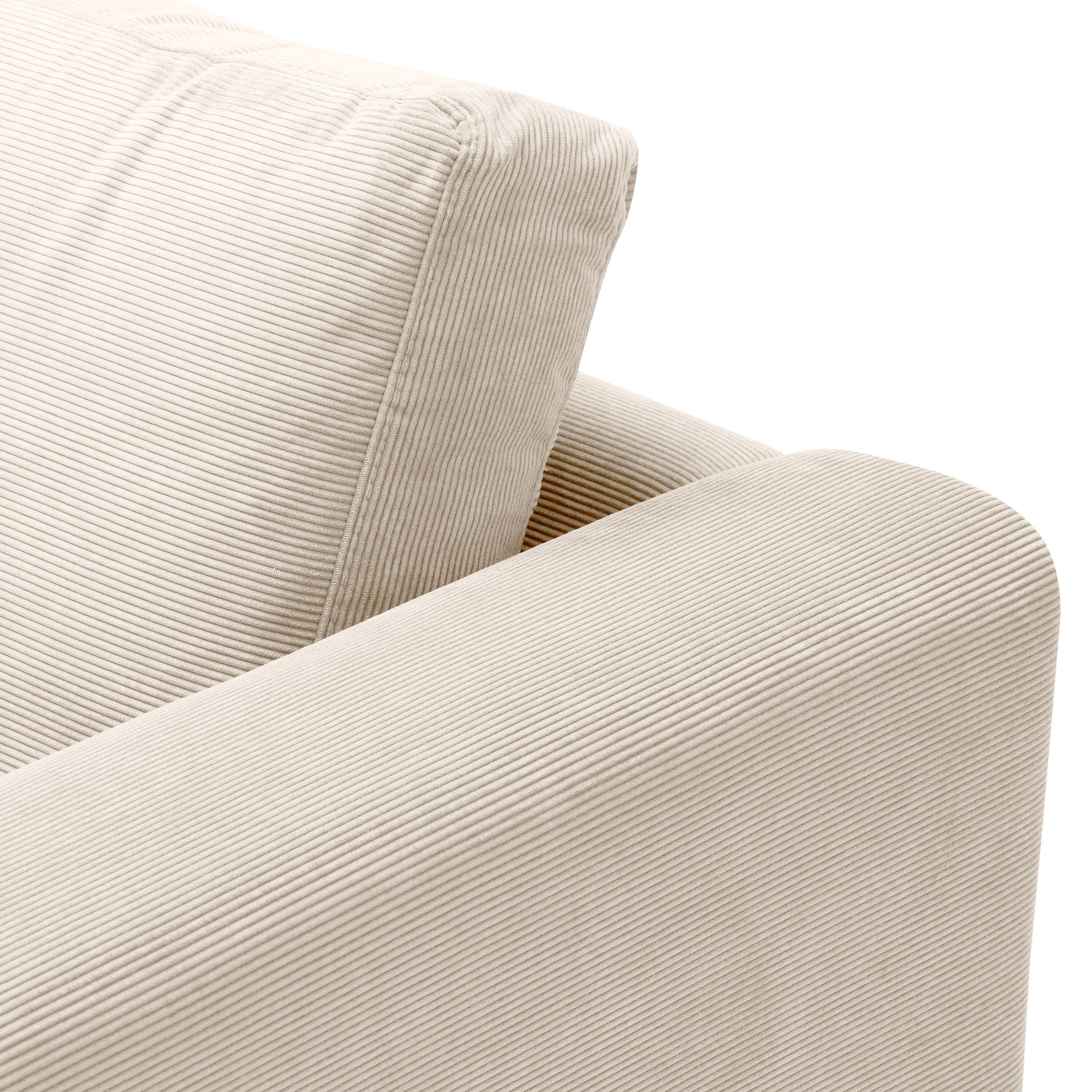 DIENER Ecksofa - Weiss / B: 235.0 cm x T: 156.0 cm x H: 81.0 cm