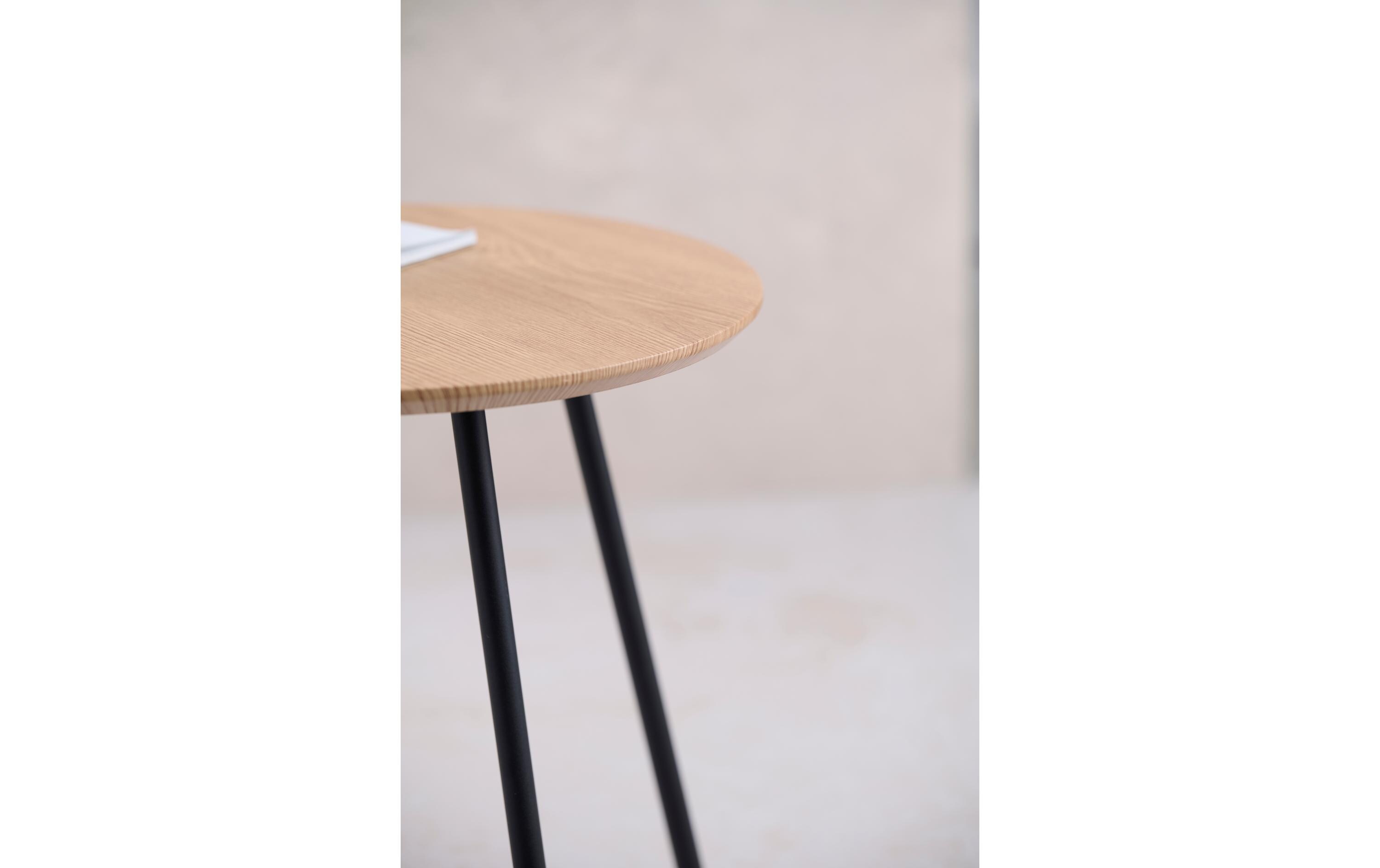 Beistelltisch Ø 40 cm, Braun/SchwarzCouchtisch