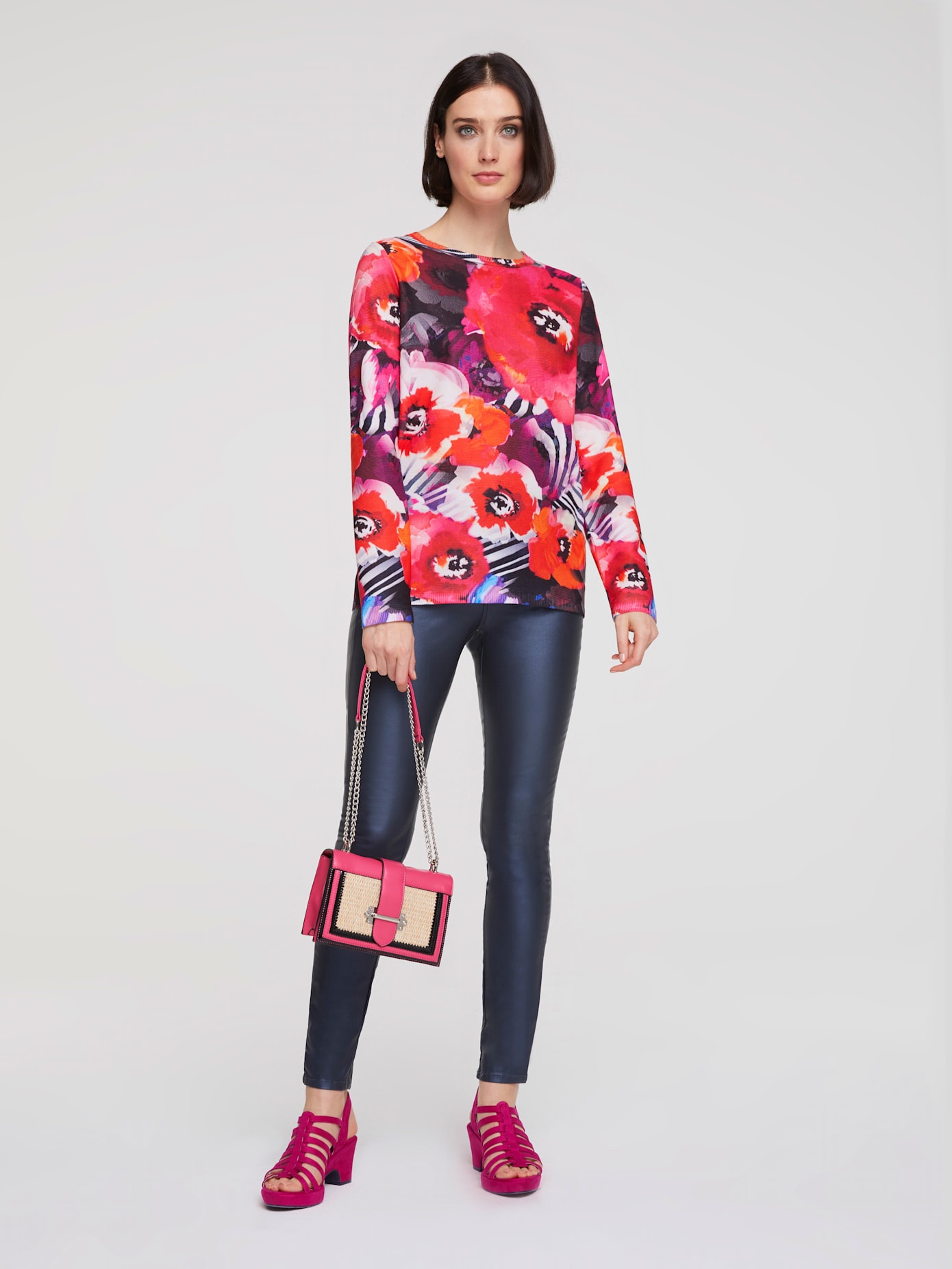 Pantalon effet ventre plat coupe skinny tendance