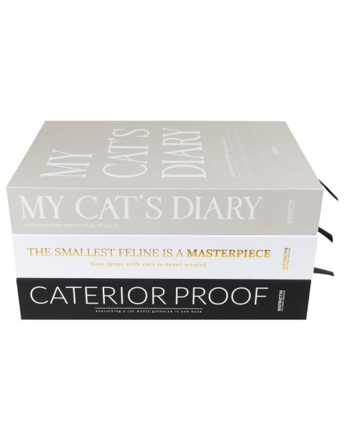 District 70 Caterior Coffee Table Book - Kattenspeelgoed - 36x25x6 cm Zwart