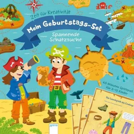 Arena Mein Geburtstags-Set. Spannende Schatzsuche - Zeit für Kreativität