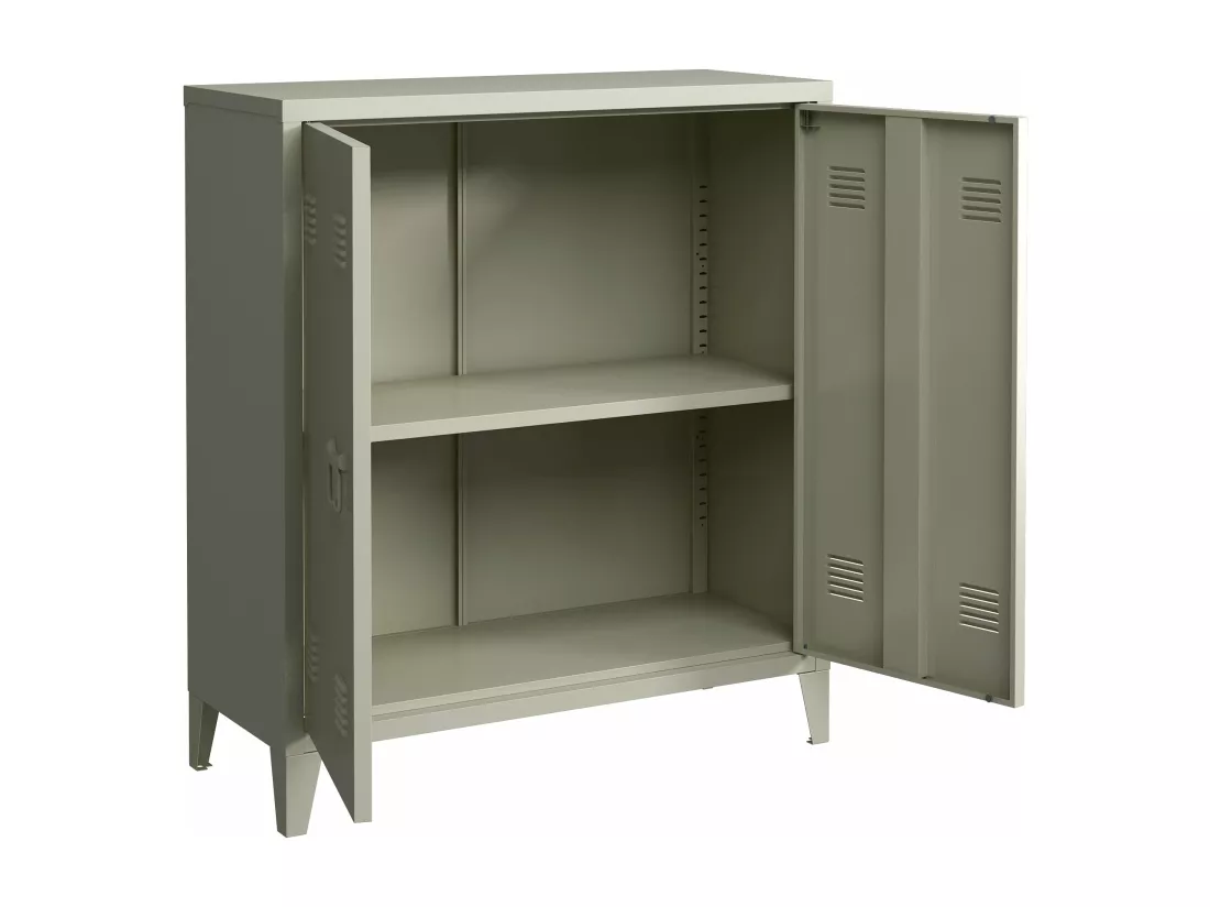 Casier de bureau armoire argentée 80 x 33 x 90 cm 03_0006337
