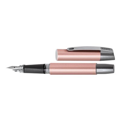 Online Campus - Stylo plume rose doré métallique