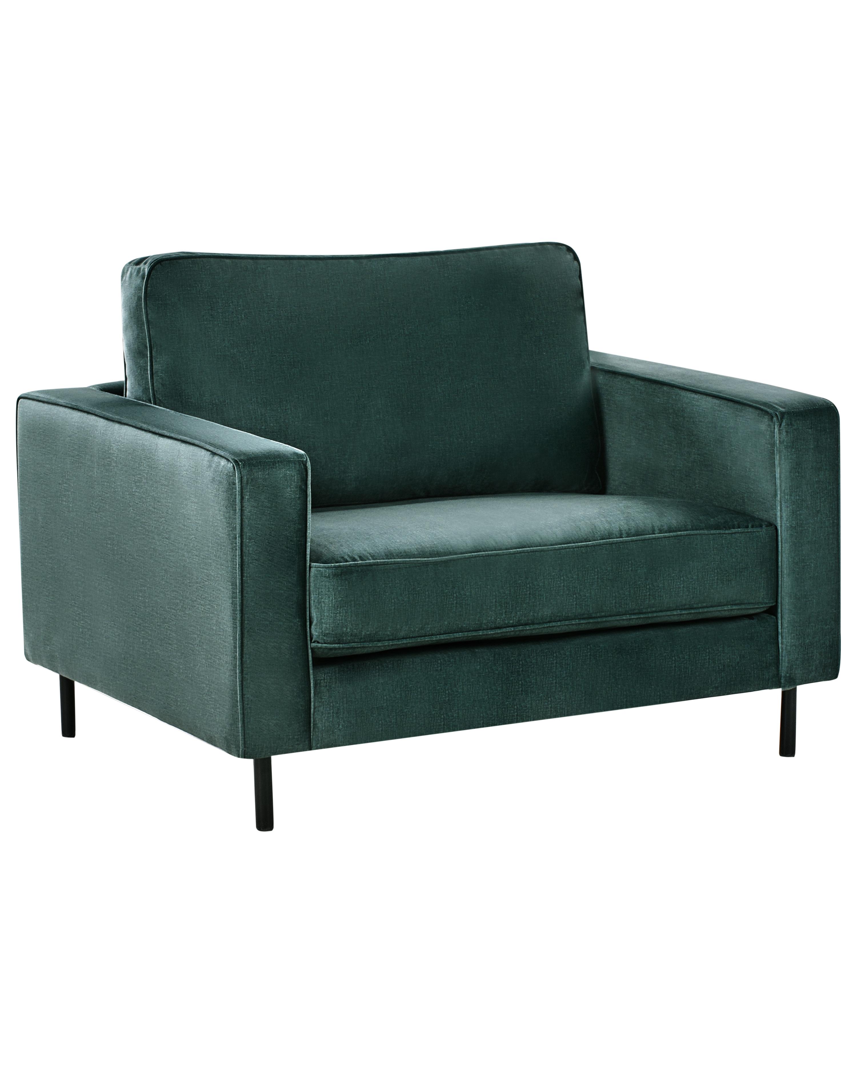 Fauteuil SAVALEN Fluweel Donkergroen