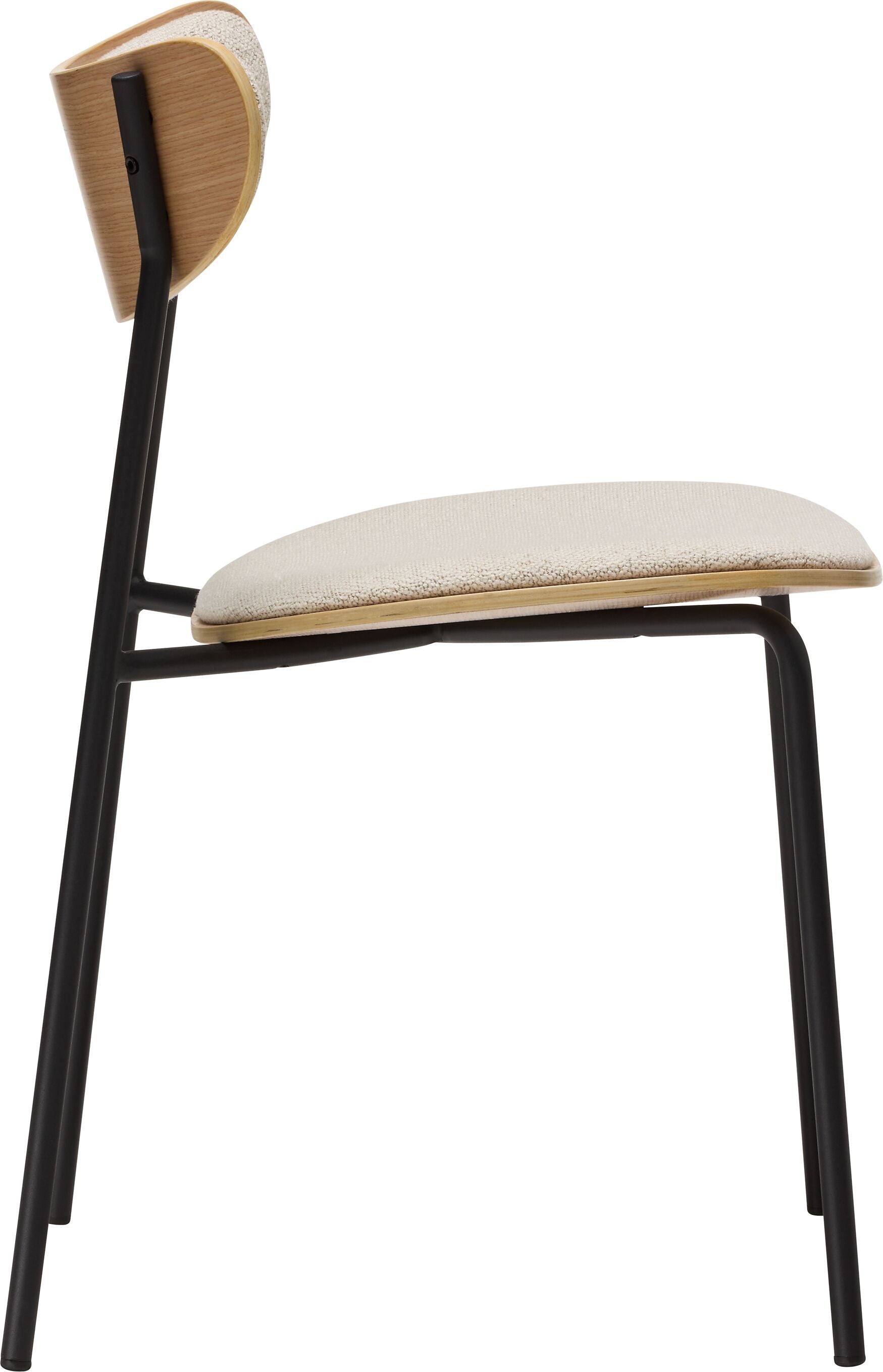 LENZO Stuhl - Beige / B: 49.0 cm x T: 52.0 cm x H: 82.0 cm