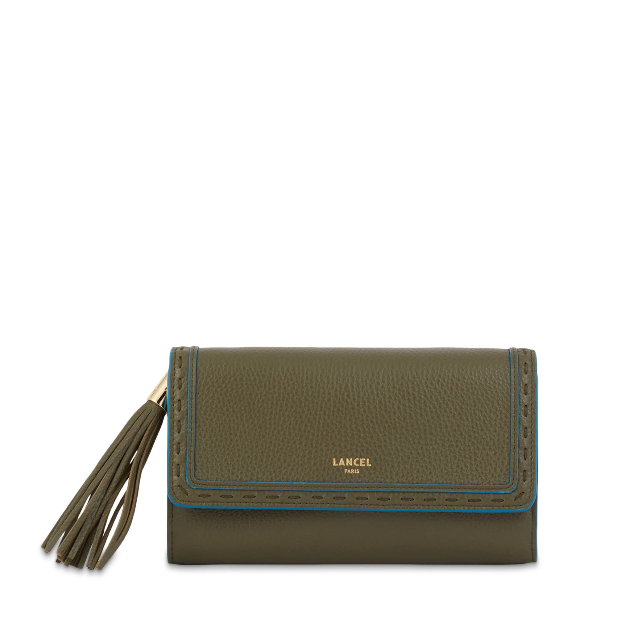 Portefeuille chaîne Premier Flirt de Lancel-Kaki fonce