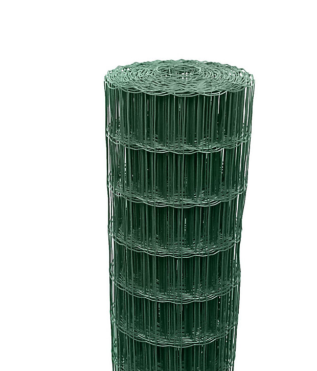 Grillage soudé maille 50 x 100 mm vert 20 x h.1,5 m