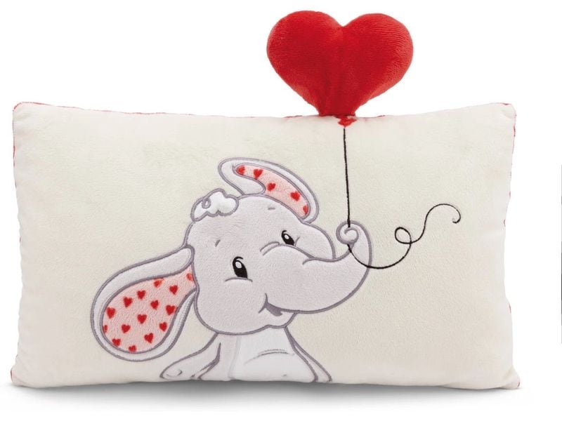 Nici Green Kissen Love Elefant Plüschkissen als dekoratives Wohnaccessoire