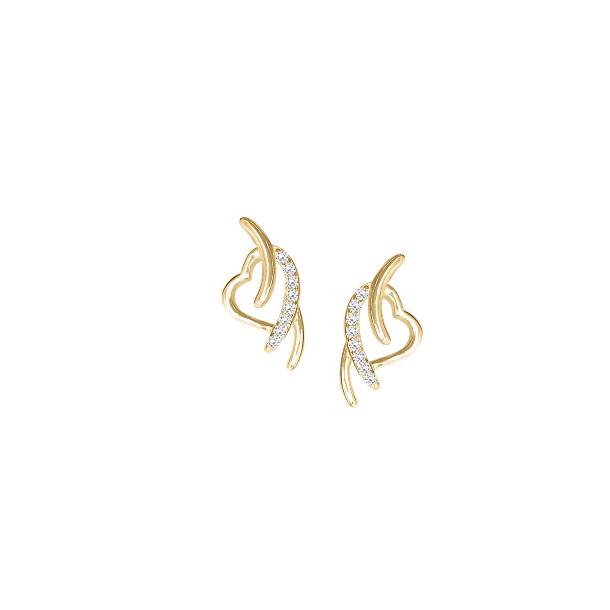 Boucles d'oreilles plaquées or oxyde