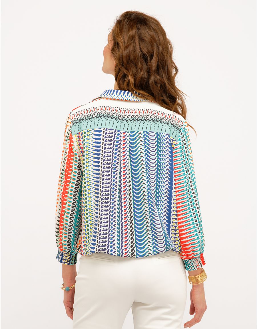 Blouse colorée fluide