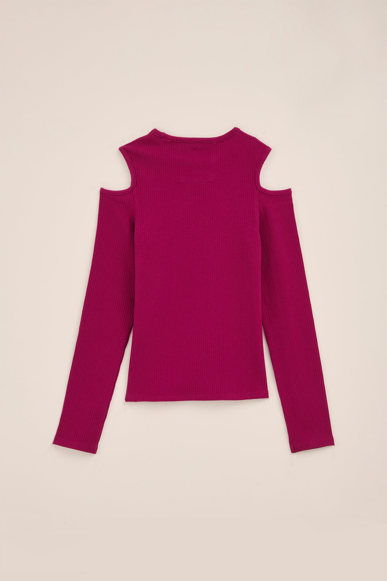 Meisjes T-shirt met structuur WE Fashion Felroze