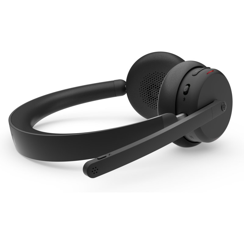 Lenovo 6550 Casque Sans fil Arceau Bureau/Centre d'appels USB Type-C Bluetooth Noir