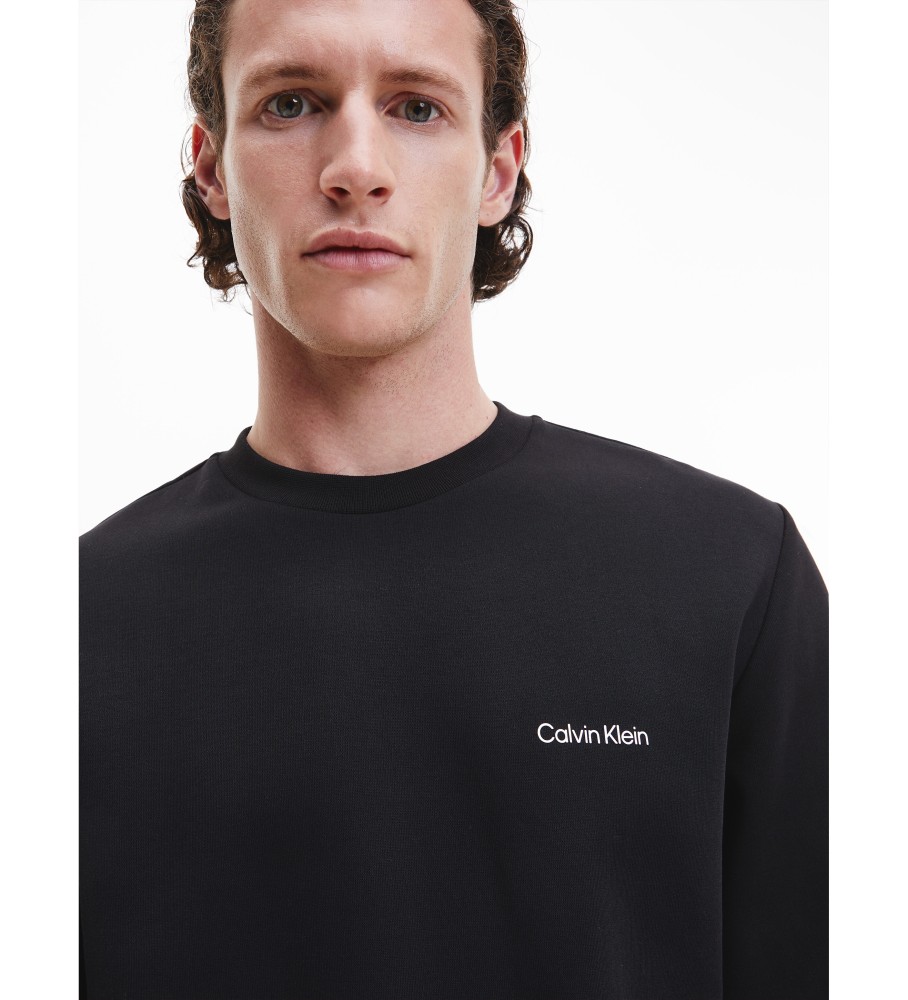 Moletom Calvin Klein em poliéster reciclado, preto