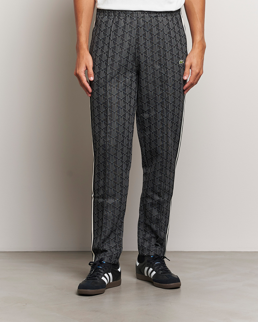 Lacoste Monogram Track Pants Black/Graphite