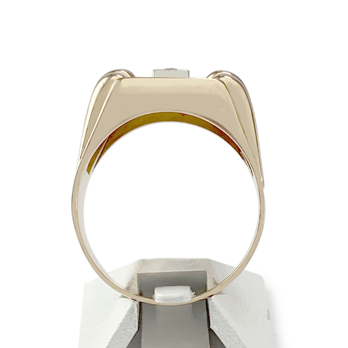 Bague d'occasion or 750 platine diamant