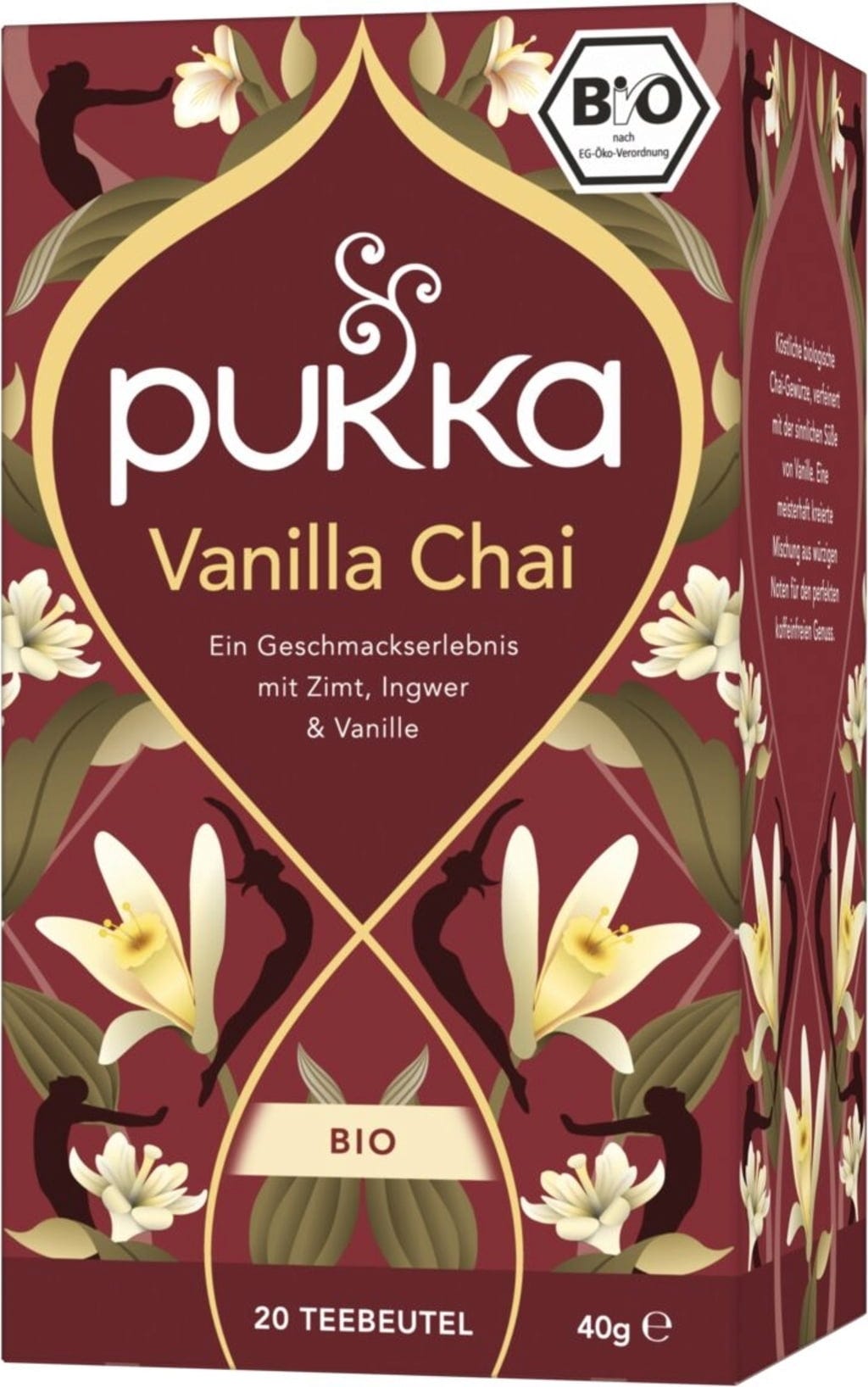 PUKKA  Vanilla Chai Bio-Gewürztee, 20 Teebeutel (40 g)