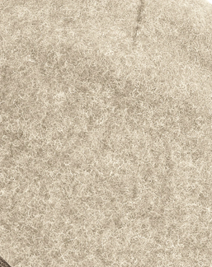 Wollfleece-Mütze LAYERS in düne/kastanie