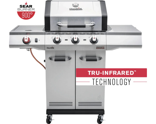 Char-Broil Advantage PRO S 3 gasgrill, gepolijst roestvrij staal, inclusief 3 branders, infraroodbrander en krachtige warmtezone