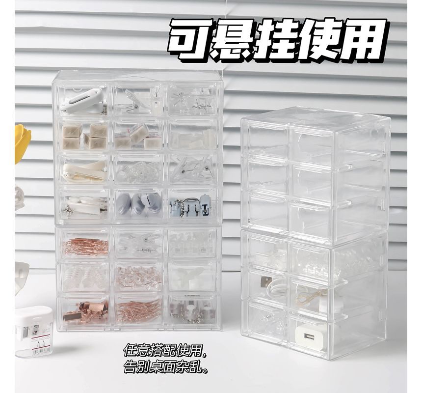 NEJA - Transparante plastic bureau-organizer (verschillende uitvoeringen)