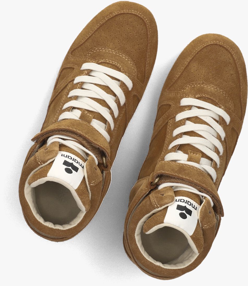 cognac isabel marant sneakers senny high-gb