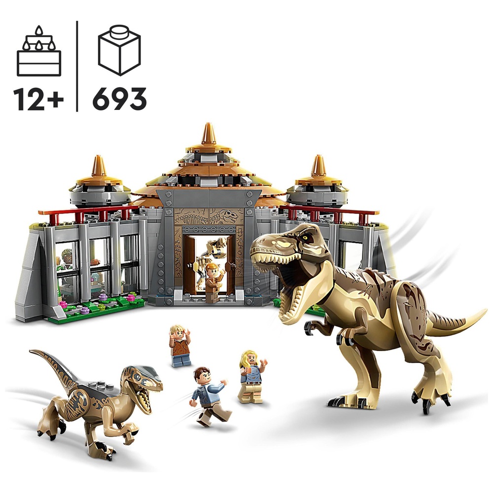 LEGO Jurassic Park 76961 Besucherzentrum: T. rex & Raptor greifen an – Jurassic World Set