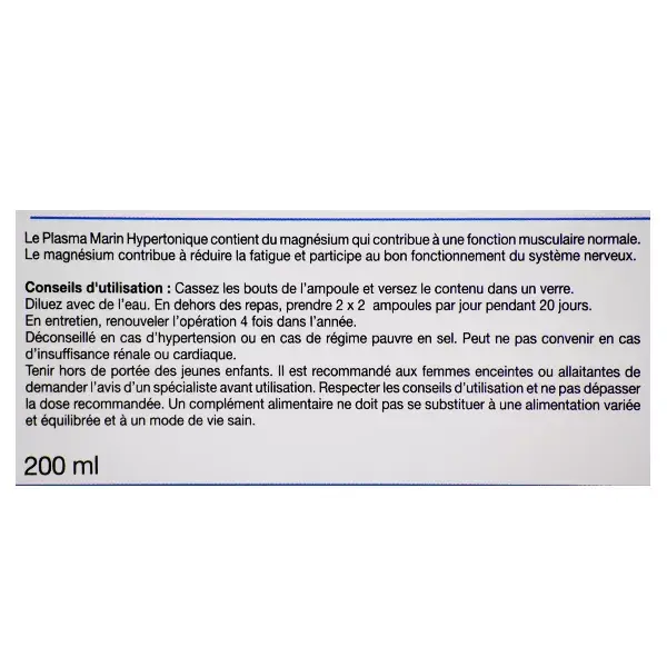 Biotechnie Plasma Marinho Hipertônico 20 ampolas