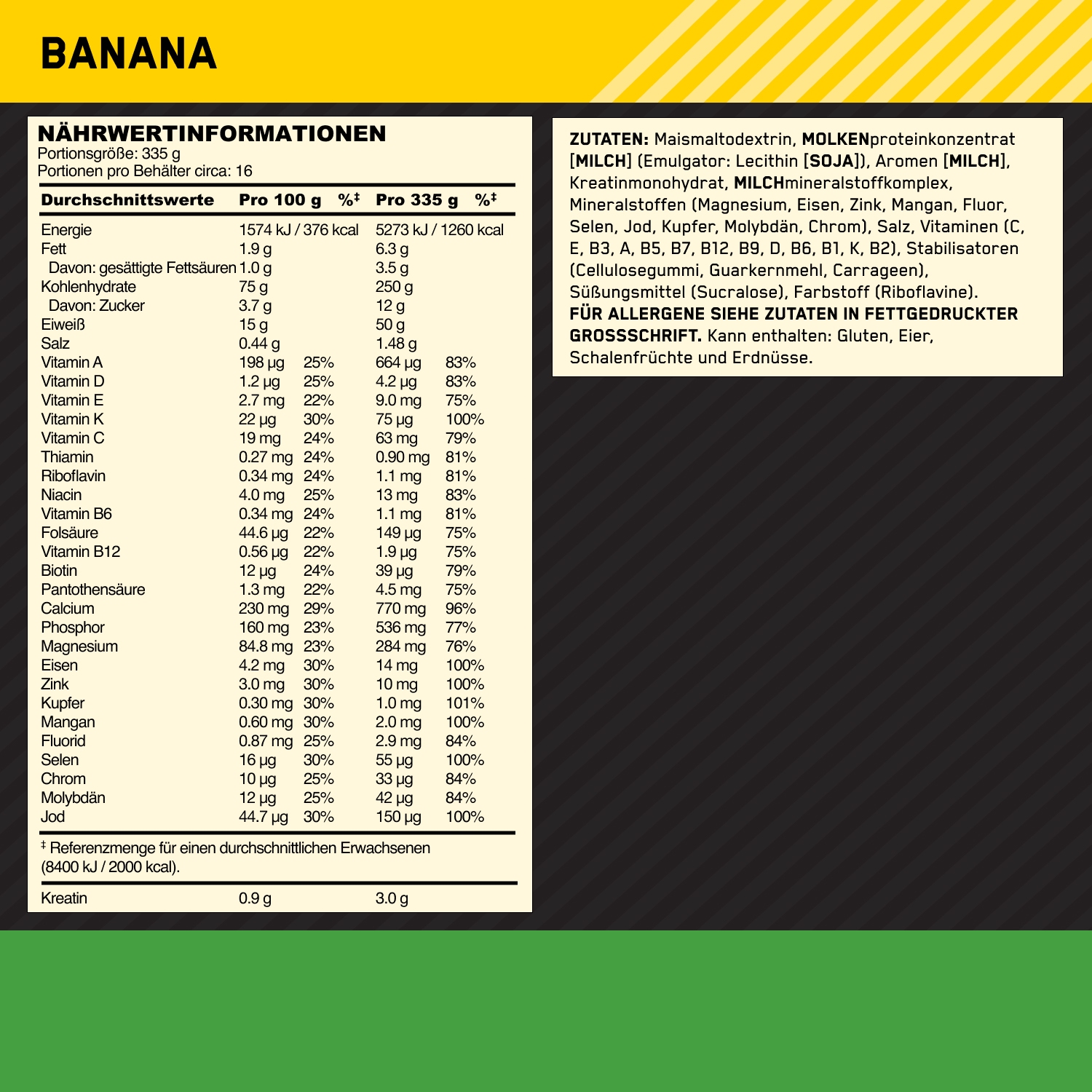 Optimum Nutrition Serious Mass 5443 g Banana