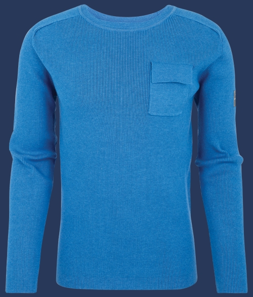 Herren Pullover 021 KoNitJb, Nordicblue