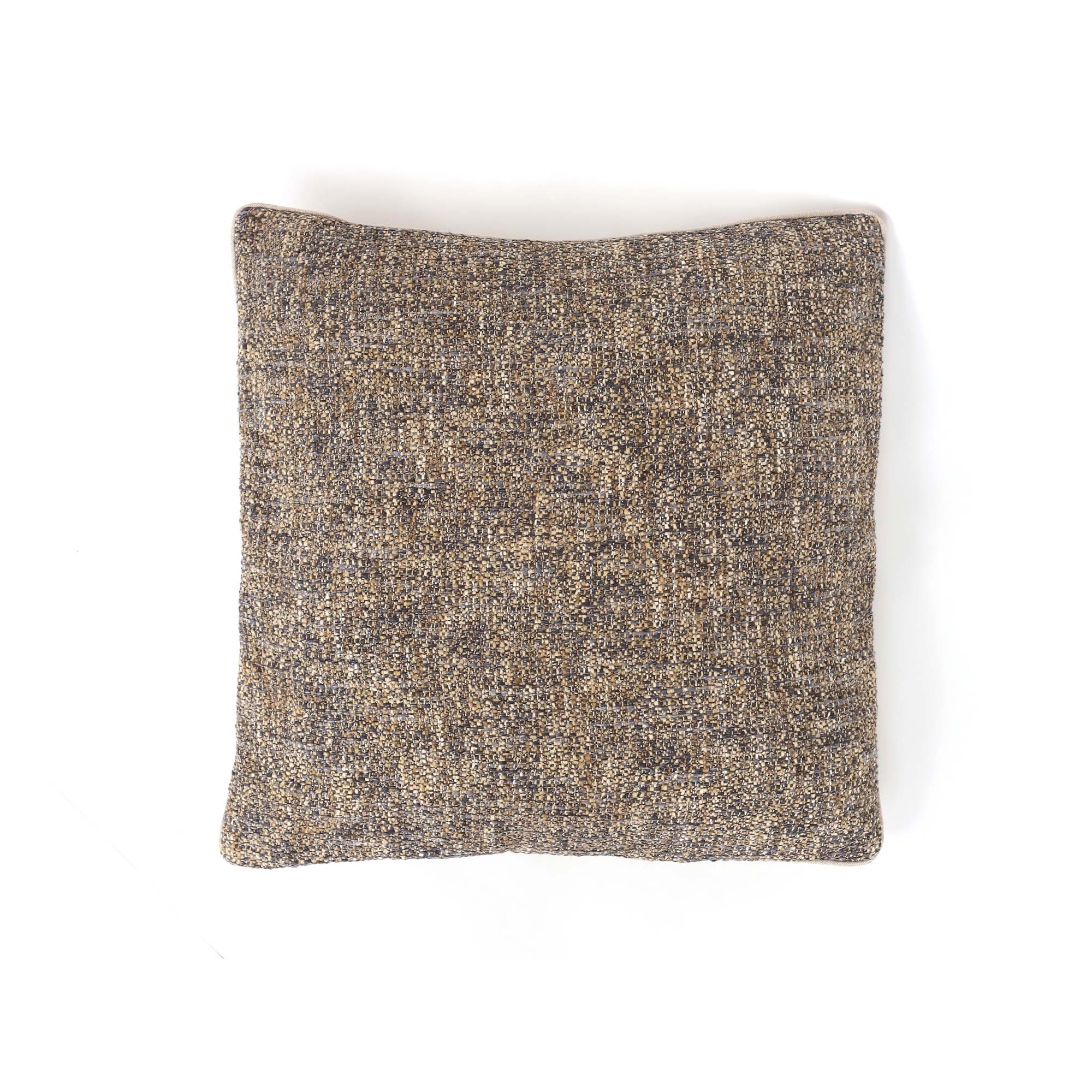Kissen 'Chocho' blau-braun, aus Baumwolle, B 60 cm, H 60 cm von fischer's lagerhaus
