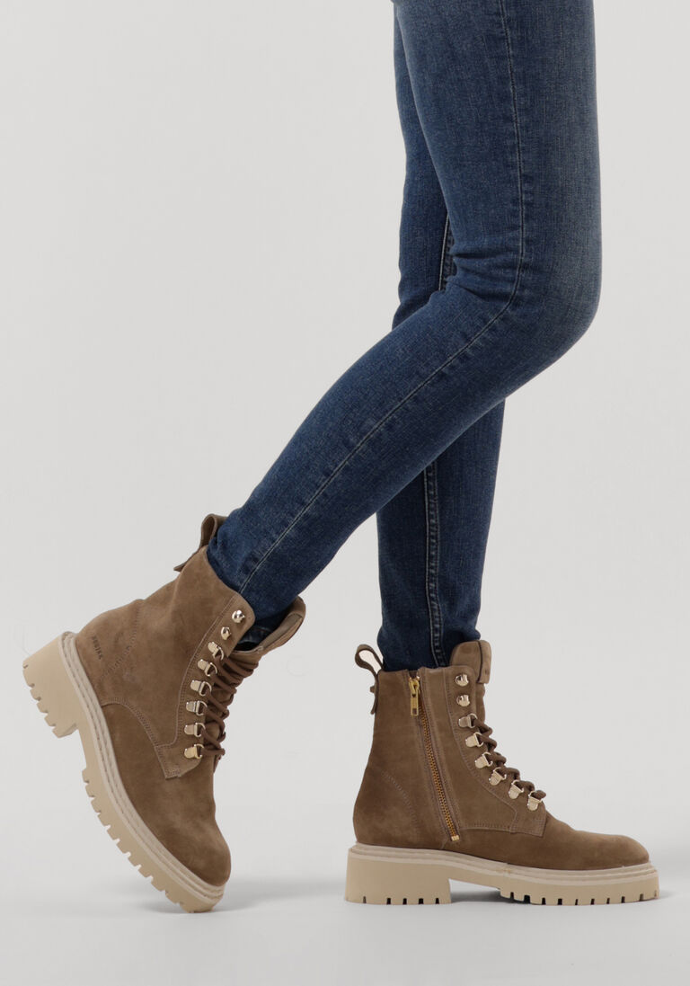 NUBIKK taupe nubikk veterboots frankie june