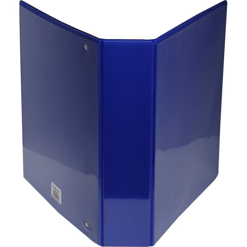 Classeur 4 anneaux plastifié Exacompta Kreacover® personnalisable A4 maxi - Dos 7,5 cm bleu
