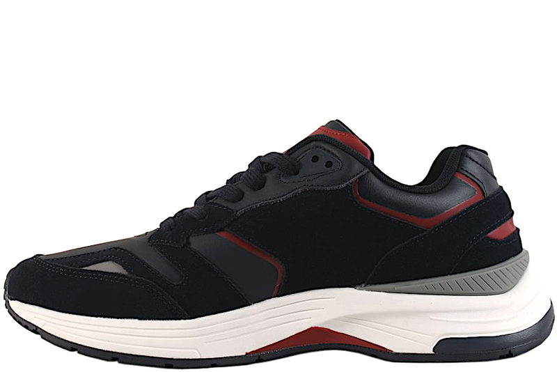 TOMMY HILFIGER PREP SNEAKER LEATHER MONOGRAM