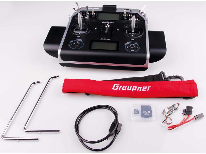 Graupner Fernsteuerung mc-26 16 Kanal, 2.4 GHz HoTT Pultsender mit Graupner HoTT Technologie