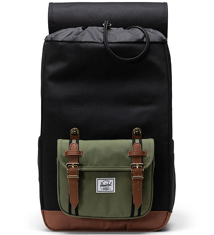 Herschel Rygs?k - Little America Mid - Blåck/Four Leaf Clover/Sa