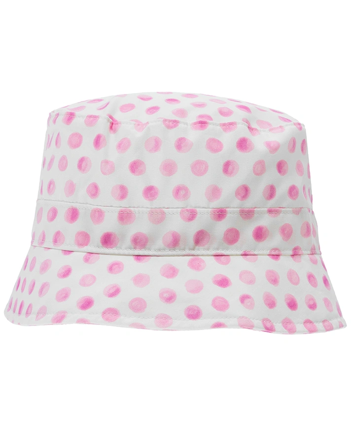 Sommerhut GIRLS LOVE – DOTS in fuchsia pink