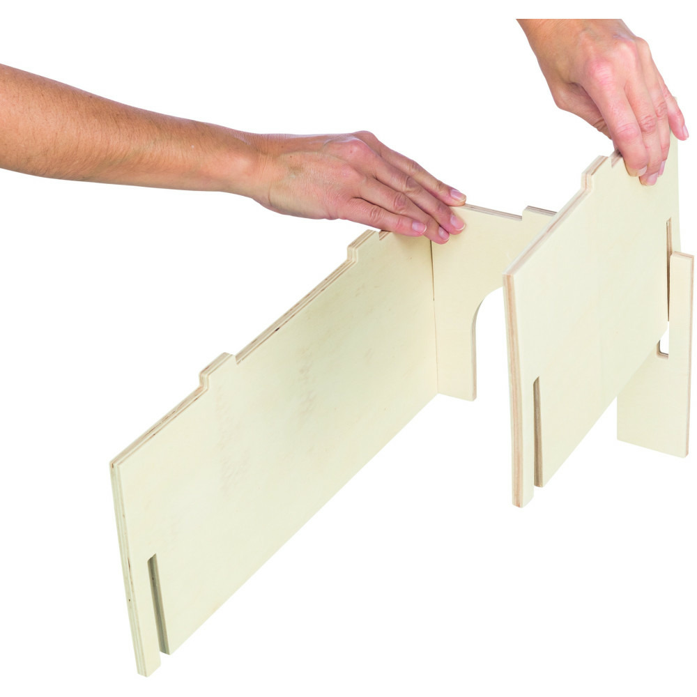 Maison emboitable holm 33 x 50 x h 23 cm pour lapins