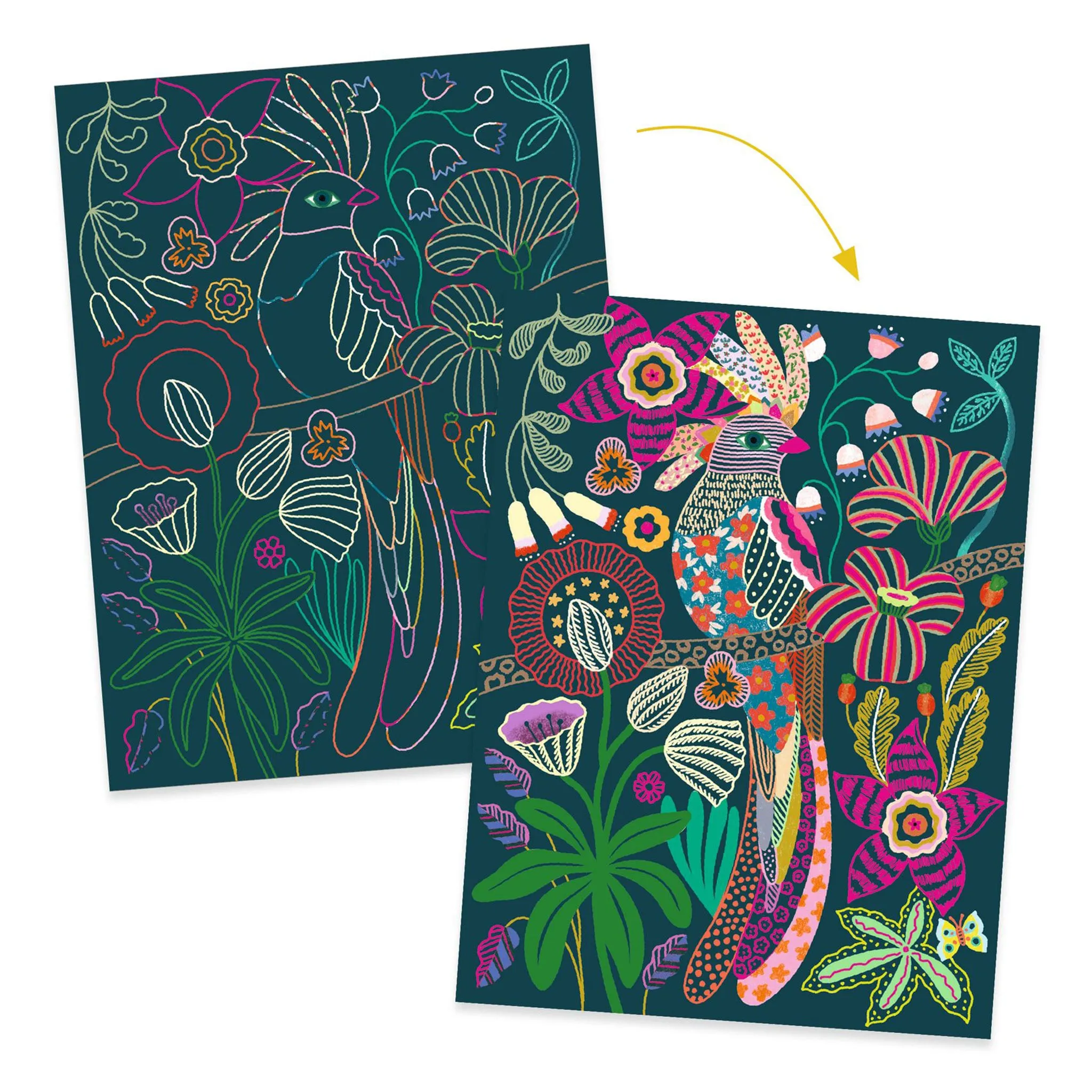 Djeco Carte à Gratter Rococo