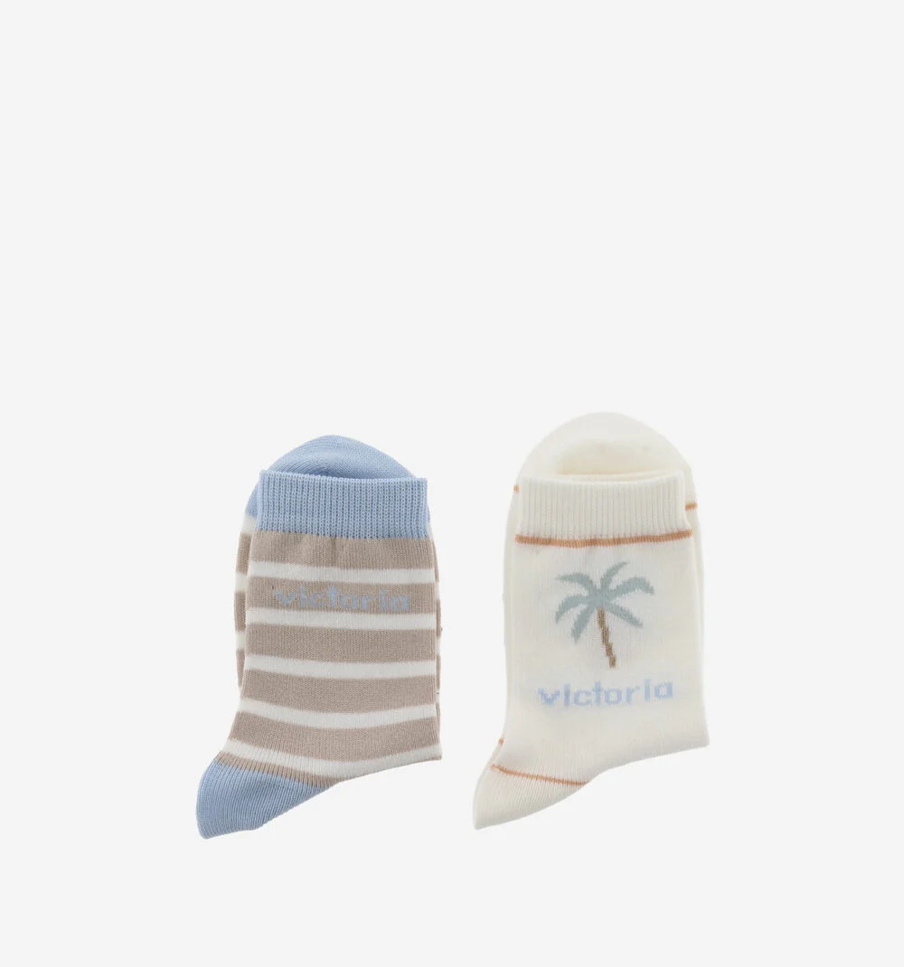 CHAUSSETTES ENFANT MOTIF PALMIERSCRUDO