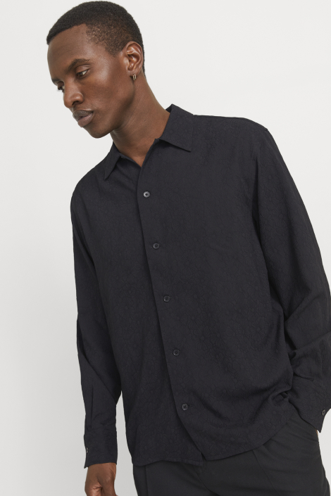 Jack & Jones zwarte heren overhemd