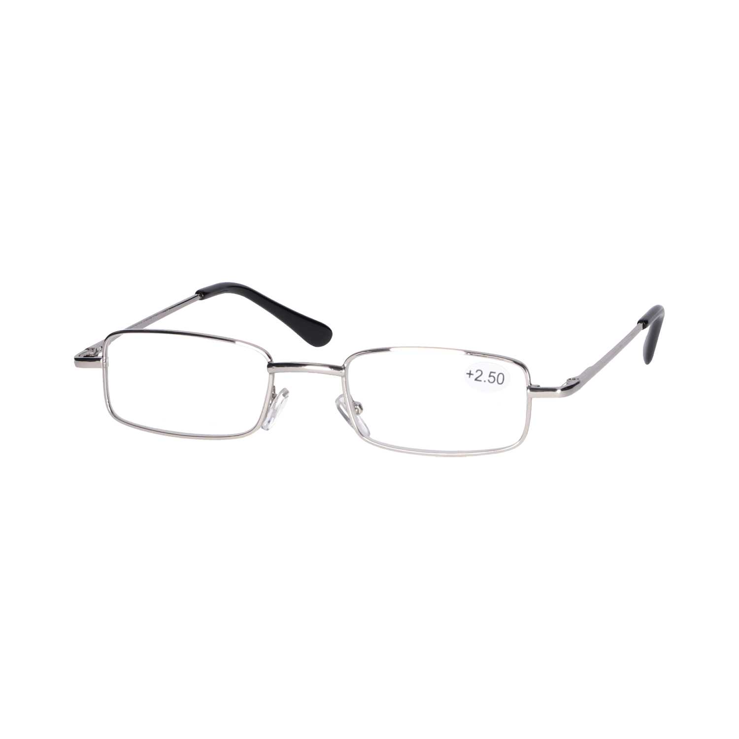 Star Optic Lesehilfe MD6 aus Metall +2,5 Dioptrien silber glänzend