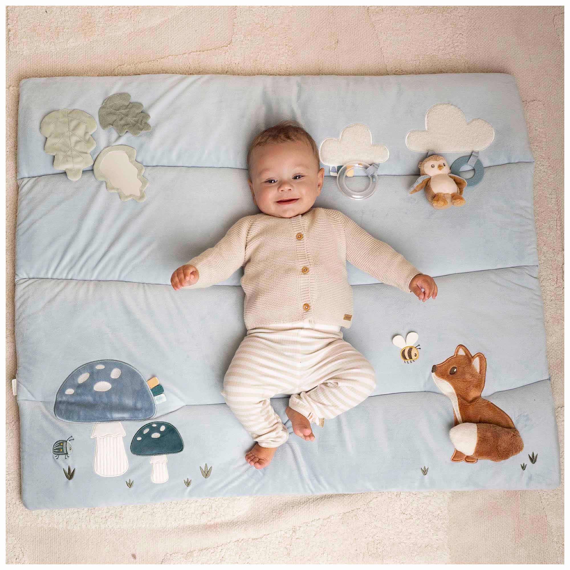 Little Dutch boxkleed Forest Friends blauw