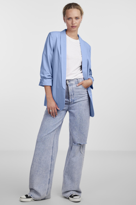 Pieces blauwe dames blazer