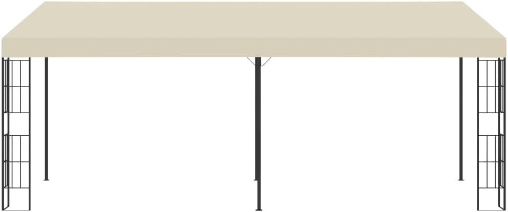 vidaXL Wand-Pavillon 3 x 6 m Cremeweiß Stoff