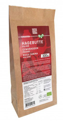 NATURKRAFTWERKE Hagebutte Pulver<br>300 g, Beutel, Pulver, Bio/kbA Nachfüllung
